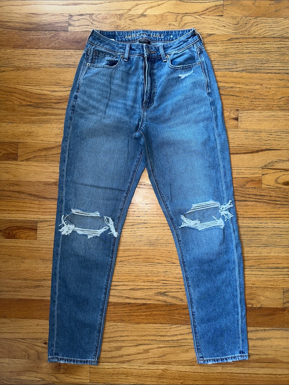 American Eagle Outfitters Distressed High Rise Jeans